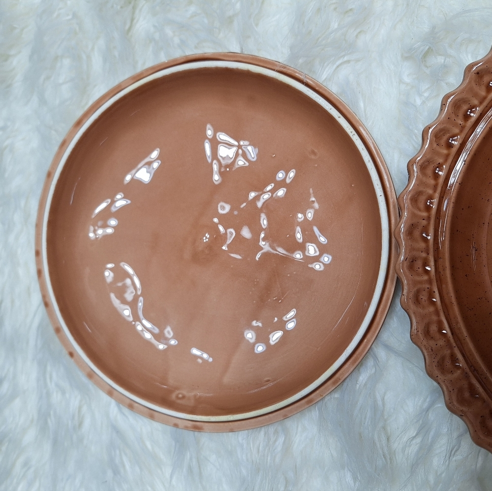 Vintage Regent Gallery Hand Made in Portugal Apple pie Plate and cover - Picture 4 of 7